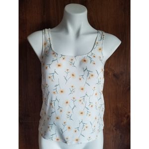 💥Forever 21 Floral Cut Out Tank Top